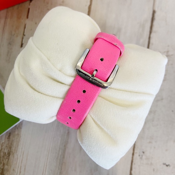 ❌SOLD❌ Kate Spade | Womens Neon Pink Leather Metro Grand Watch - Picture 5 of 6